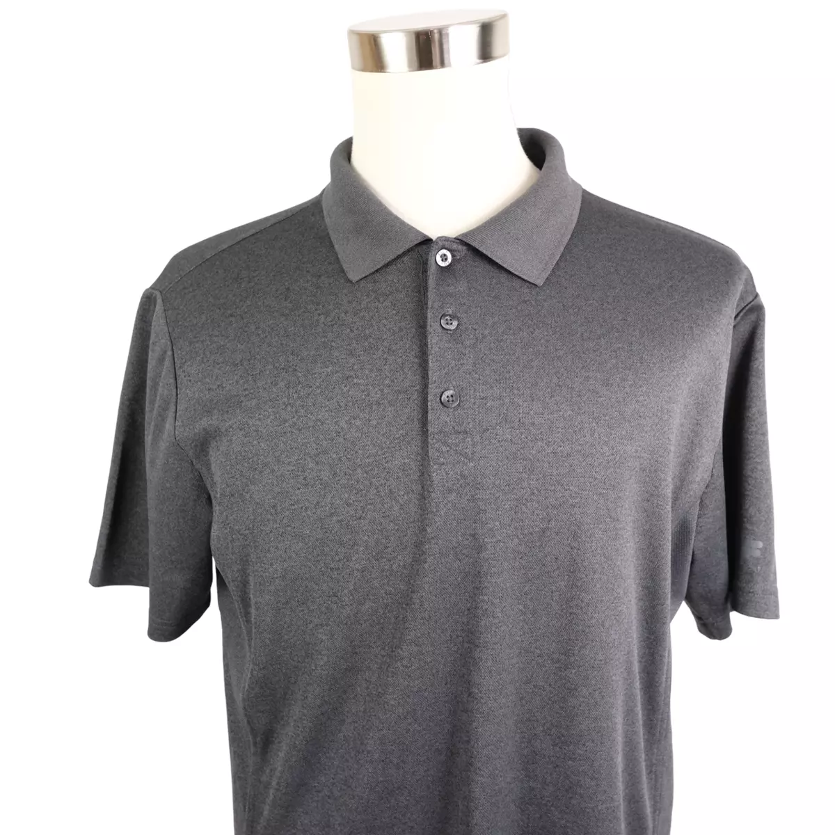 FILA Sport Golf Athletic Fit Short Sleeve Gray Polo Shirt Men s