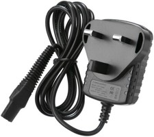 UK Mains 3 Pin Plug Adapter Mains Charger Cord For Braun Shavers Cable Lead