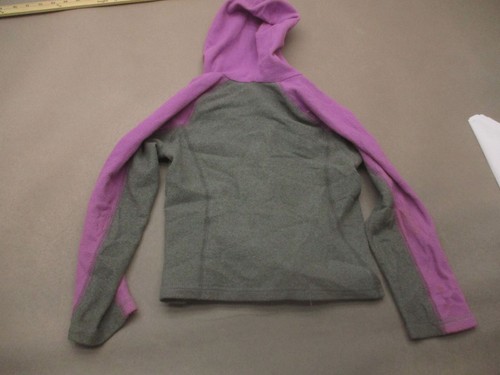 The North Face Size XS Girls Gray Full Zip Pocket Fleece Gym Athletic Jacket 121 - Picture 6 of 7