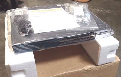 New Cisco WS-C3560X-24T-L 24 Port Standalone Gigabit LAN Switch