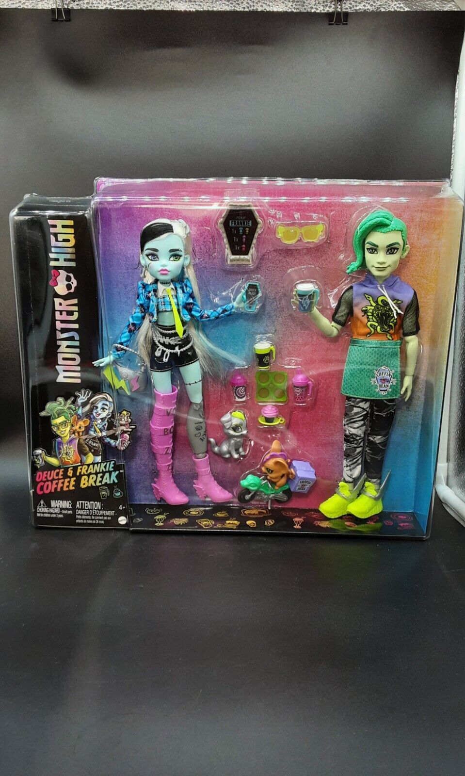 Monster High Doll G3 Lot Deuce Gorgon, Hair-Straightened Clawdeen Wolf Pet  Cat