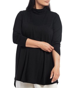 eileen fisher scrunch neck top