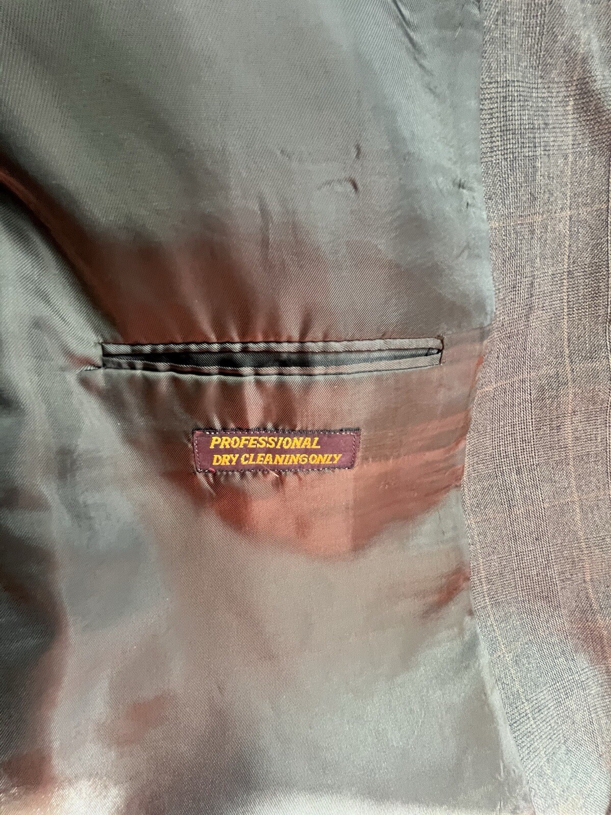 FILA Giacca tuta uomo Taylor’s Row Luxe cashmere peggiorata 42 righe grigio scuro lunga