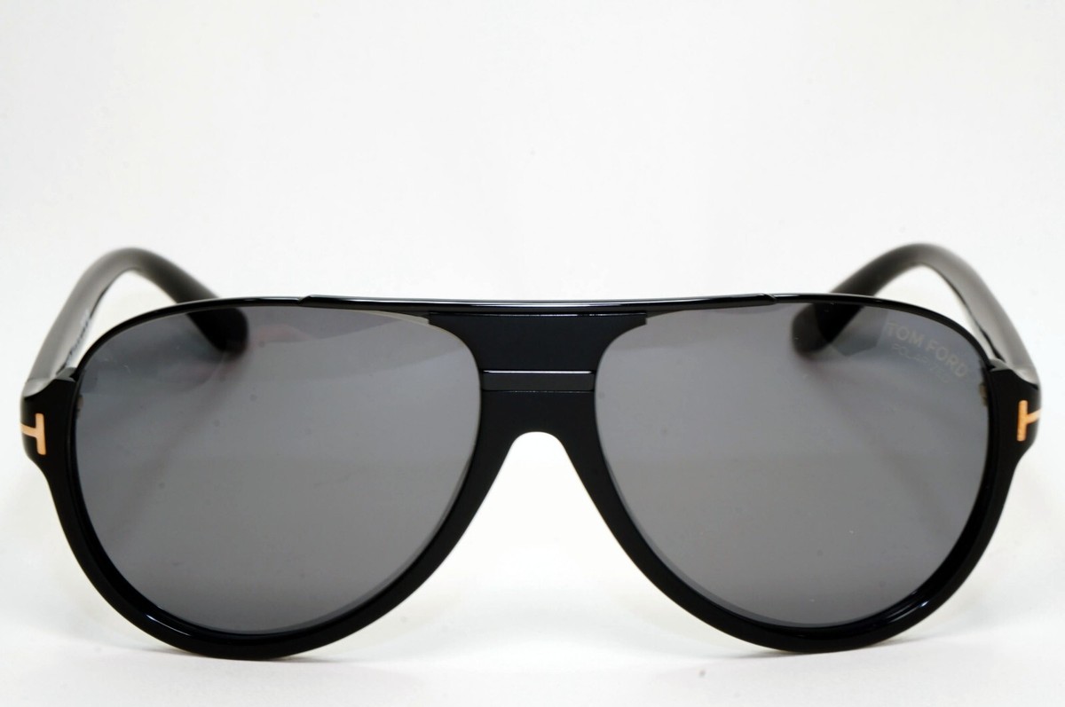 Tom Ford Sunglasses Polarised Black Pilot Gold FT0334 TF 334