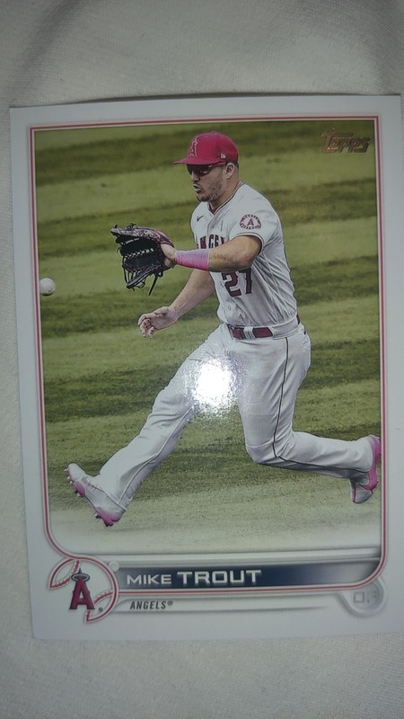 2022 Topps Series One Mike Trout #27 Los Angeles Angels NM MLB HOF Base Set