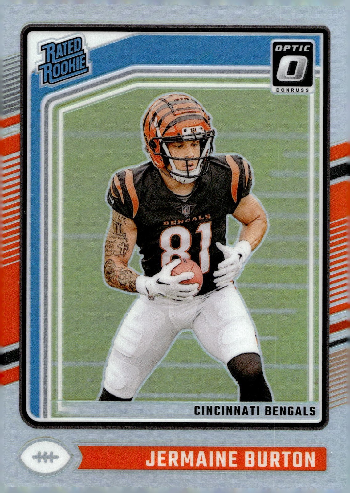 2024 Donruss Optic Rated Rookie Holo Prizm #251 Jermaine Burton RC