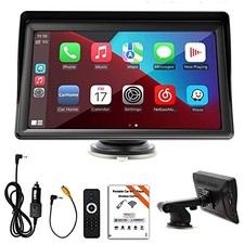 Double Din 7 inch Touchscreen Car Stereo with CarPlay, Android Auto, Bluetooth