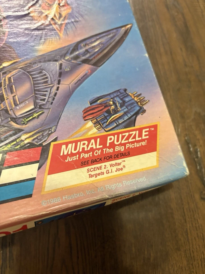Винтажная головоломка Milton Bradley GI Joe Puzzle Scene 2 Voltar 1988 НОВАЯ ЗАПЕЧАТАННАЯ - Изображение 2 из 3