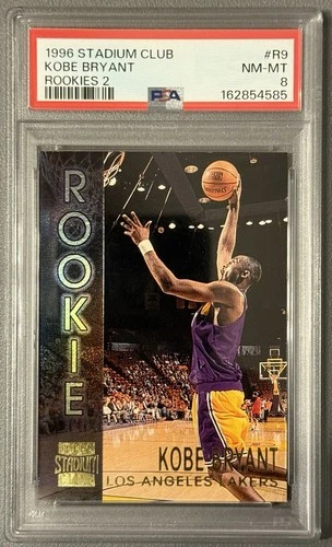 1996-97 Topps Stadium Club - Rookies Series 2 Kobe Bryant #R9 (RC) Psa 8