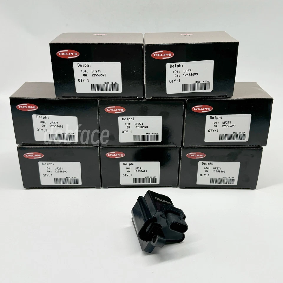 8 Pack Ignition Coils For Chevy GMC 4.8L 5.3L 6.0L D581 12558693 UF271 delphi Foto 2 de 4