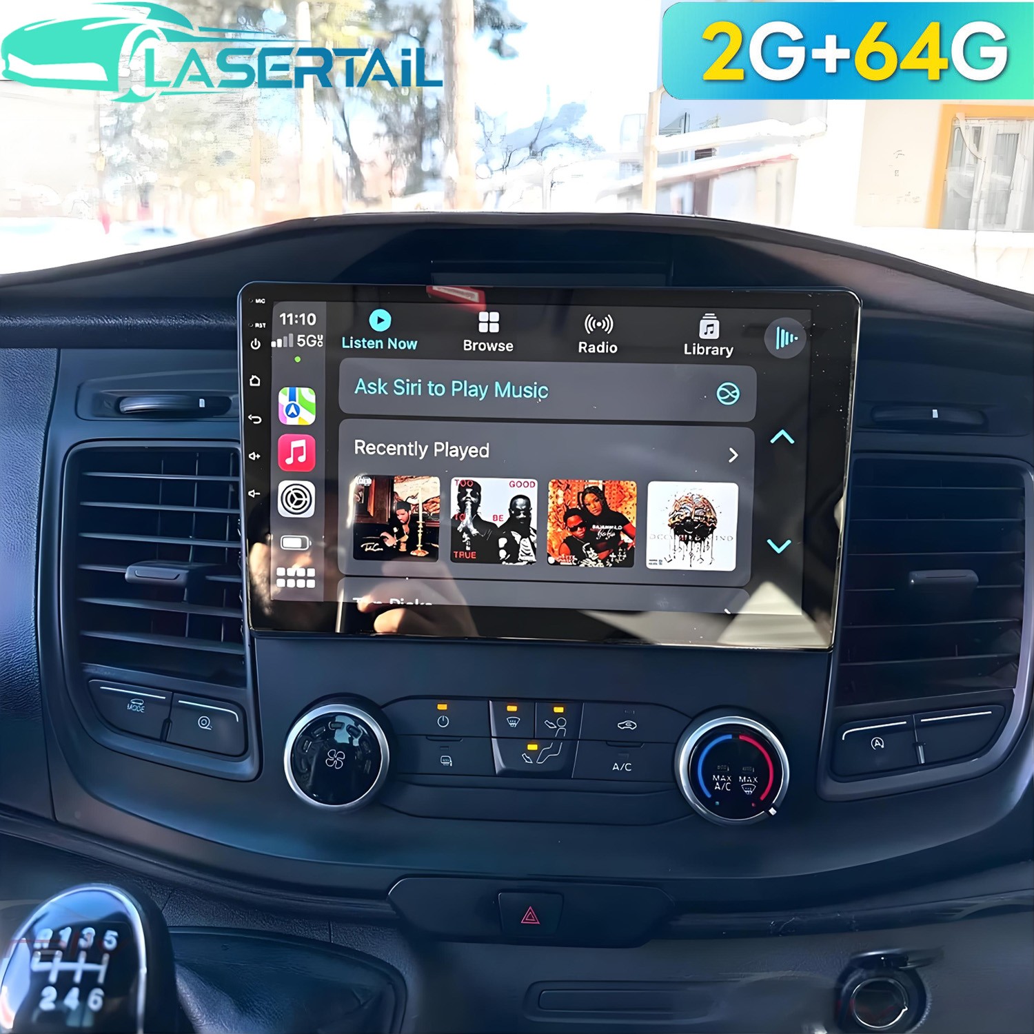 10.1" For 2020-2024 Ford Transit 150 250 350 Carplay FM GPS 
