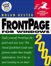 Frontpage 2000 for Windows Paperback Nolan Hester