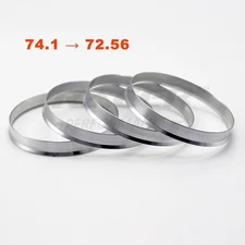 74.1mm to 72.56mm Hub Centric Rings Aluminum for Audi A3 A4 A6 VW Golf Passat 
