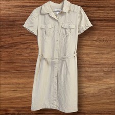 Talbot's Cream Safari Utility Shirt Dress. Sz. 4