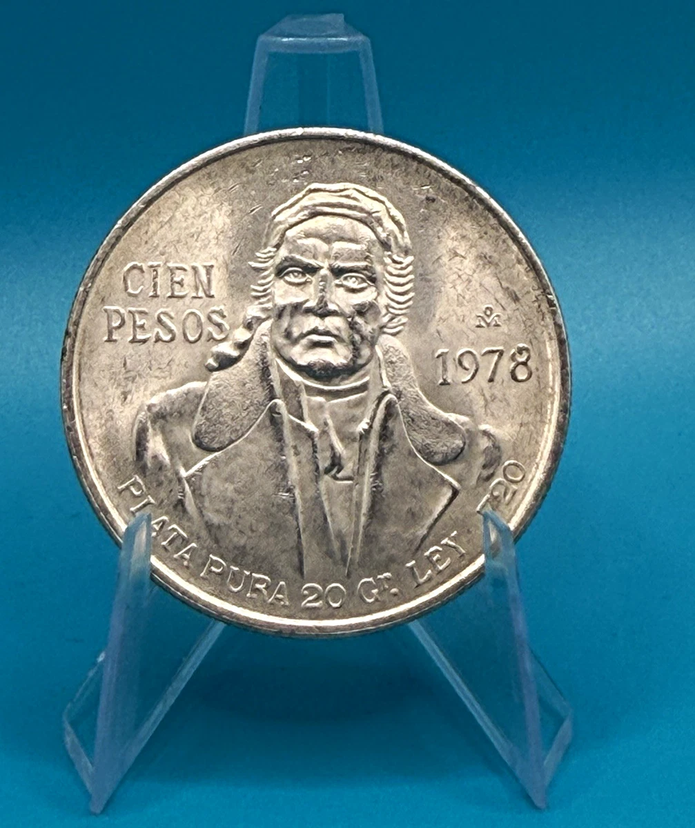 Silver 100 Pesos Denomination 1978 Mexican Coins (1905-Now) for