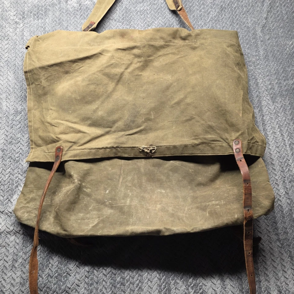 Винтажный Duluth Pack Monarch совершенно холст рюкзак No 3 США 26 «x 24» рюкзак сумка - Изображение 2 из 4