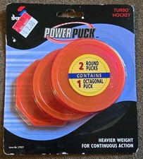 Sportcraft 27927 Power Pucks Turbo Hockey 3 Pack Air Hockey 2 Round 1 Octagonal