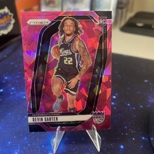 2024-25 Panini Prizm #231 Devin Carter Pink Cracked Ice Prizm RC Kings