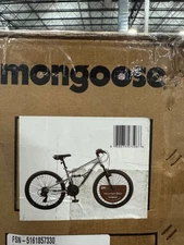MONGOOSE 24" LIMESTONE SILVER MOUNTAIN BIKE 21 SPEED - SILVER