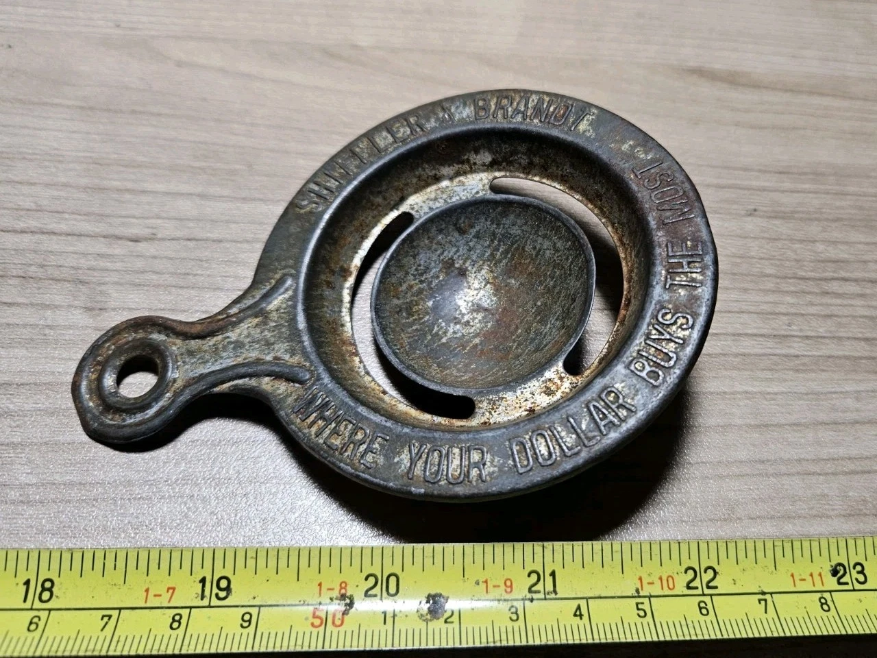 Vintage Shiffler & Brandt Advertising Tin Metal Egg Separator
Opens in a new window or tab