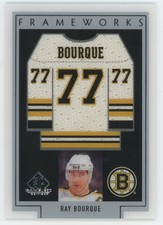 2017-18 Upper Deck SP Game Used Frameworks Jersey Ray Bourque Group A FW-RB