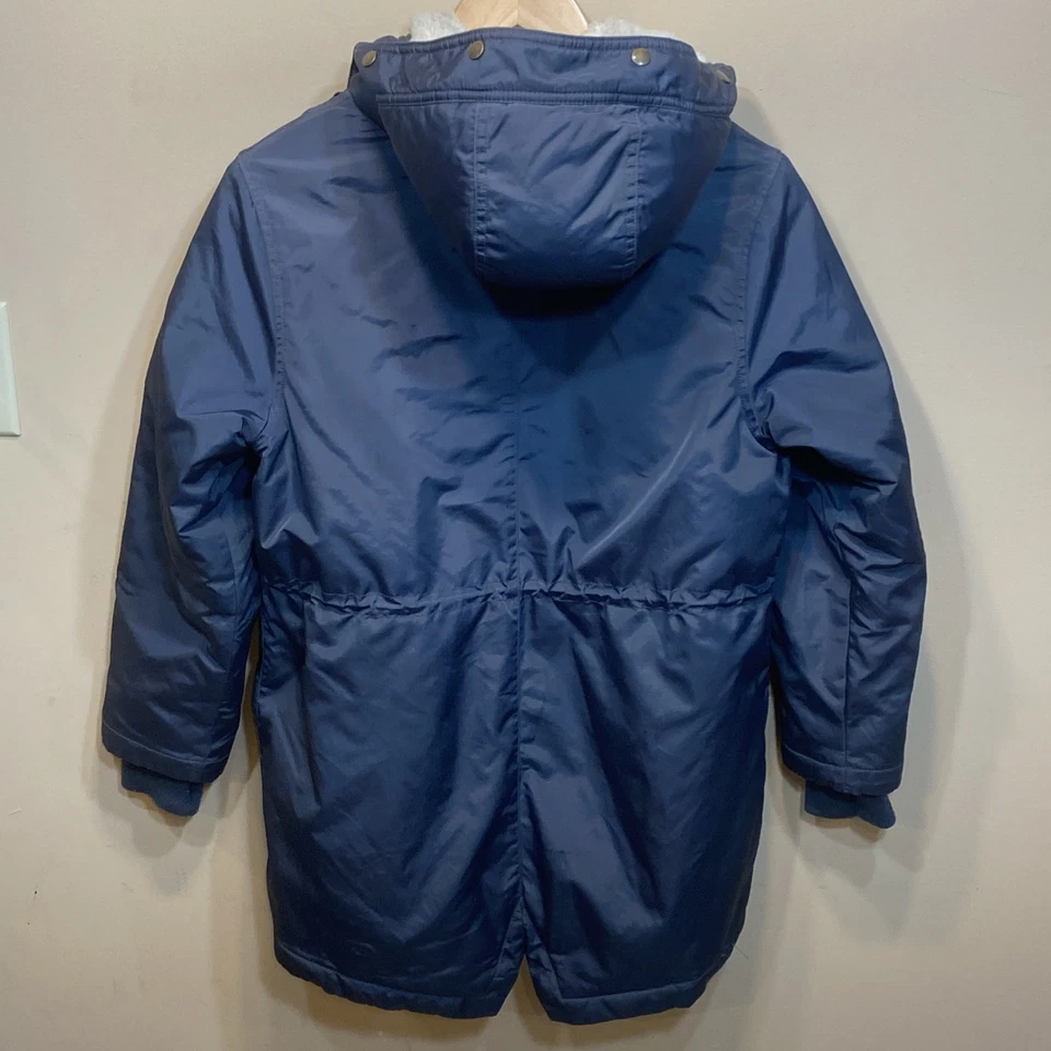 Chaqueta J Crew Juvenil Grande Invierno Esquí Cremallera Completa Niños Capucha Forrada Pesada Parka Niños L Foto 4 de 4