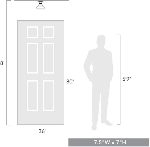 Brushed Champagne Bronze Flush Mount Light with Clear Glass Shade - Picture 3 of 8