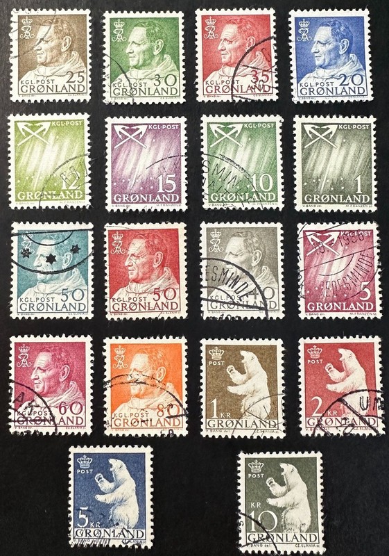 GREENLAND   46 - 65   Lovely   Used   Set
