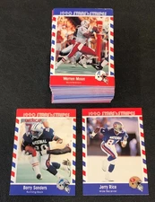 1990 Stars'n Stripes Asher Candy Football Trading Card Complete Set #1-90
