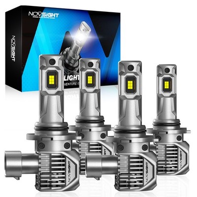 NOVSIGHT H11 9005 LED Headlight High Low Beam Bulb 6500K White CANBUS Error Free