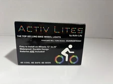 Activ Life Lites Bike Wheel LED Lights w/ Batteries Included. Blue New