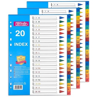 Vielseitige A4 Trennblätter A-Z - 3er Set von Thboxes für optimale Organisation