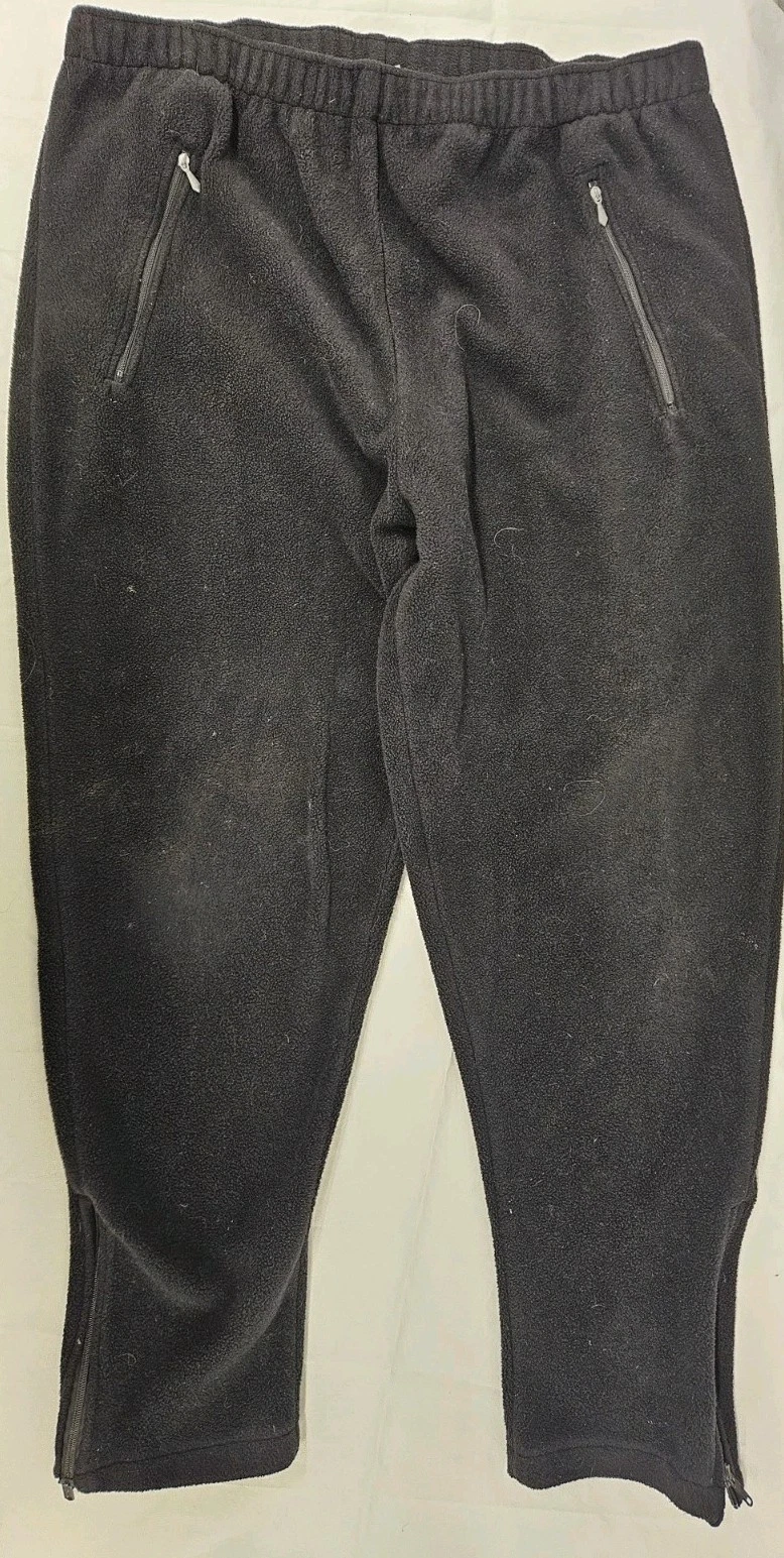 Vintage 70's LL Bean Base Layer Pants Mens XL Polyester USA Black Thermal