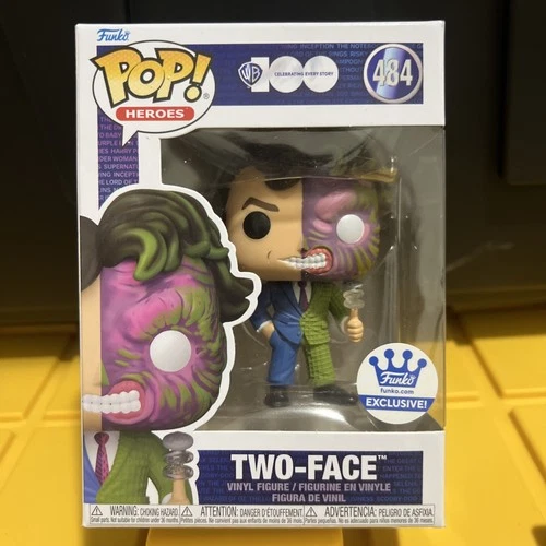 Funko POP! DC Heroes Warner Bros 100 Batman Two-Face #484 Funko Shop Exclusive