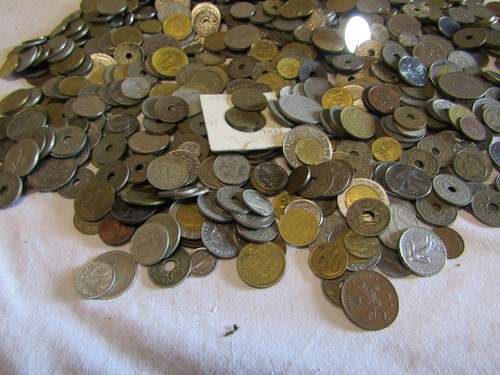 15... Lote de 4 kilos de monedas antiguas francia mundo - Imagen 7 de 12