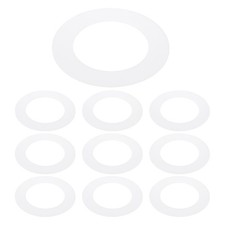 3.2" ID 4.9" OD Plastic Trim Ring, 10 Pcs Translucent Matte White Goof Rings