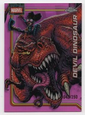 2026 Topps Chrome Marvel Devil Dinosaur #110 Pink Refractor /250