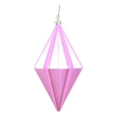 Vickerman Traditional Plastic Finial Ornament in Orchid Matte (Set of 4)