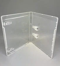 50 NEW 14mm High Quality Double USB Case Sleeve & Booklet Clips, Clear, MF2USB
