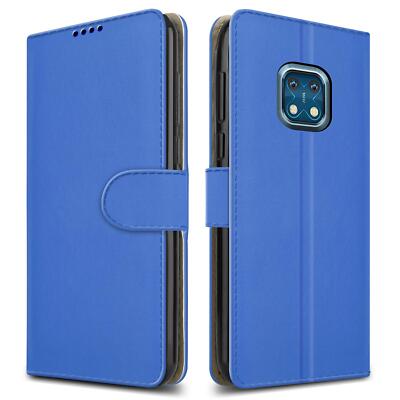 Cover Nokia XR21 Custodia, Nokia XR21 Motivo a rombi PU cover protettiva con Slot per Scheda, Funzione Supporto, Chiusura Magnetica Custodia per Nokia XR21-Blu