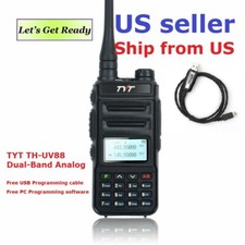TYT TH-UV88 Talkie Walkie VHF/UHF Dual Band Analog Two-Way Radio   US Seller