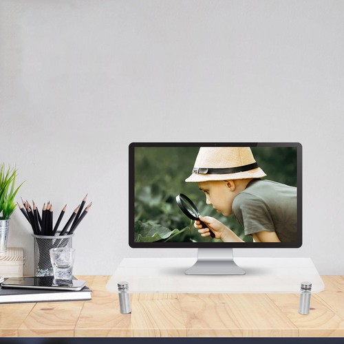 Monitor Stand Computer Storage Stand Desk Monitor Riser Stand Desktop Organizer - Photo 7/12