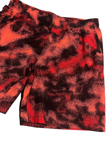 Under Armour Shorts Youth Teen Boys XL Loose Fit Athletic Running Orange Black - Picture 3 of 11