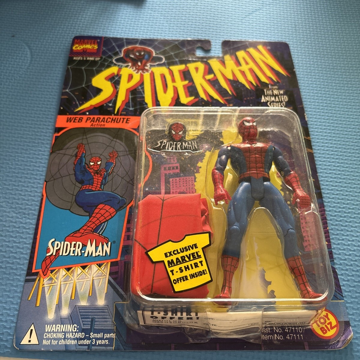Marvel SPIDER-MAN Animated Series Action Figure with Web Parachute