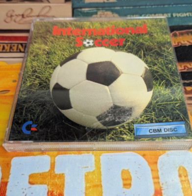 International Soccer (CRL 1984) Commodore C 64 (Disc, Manual, Box) works 8-bit