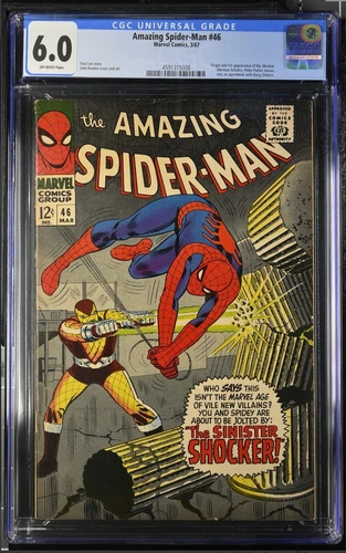 Marvel Comics AMAZING SPIDER-MAN #46 CGC 6.0 OW First SHOCKER