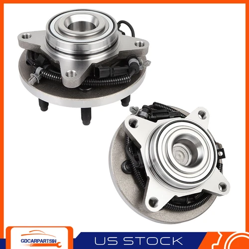 Set (2) 2WD Front Wheel Hub Bearing Assembly For 2011-2014 Ford F-150 Expedition