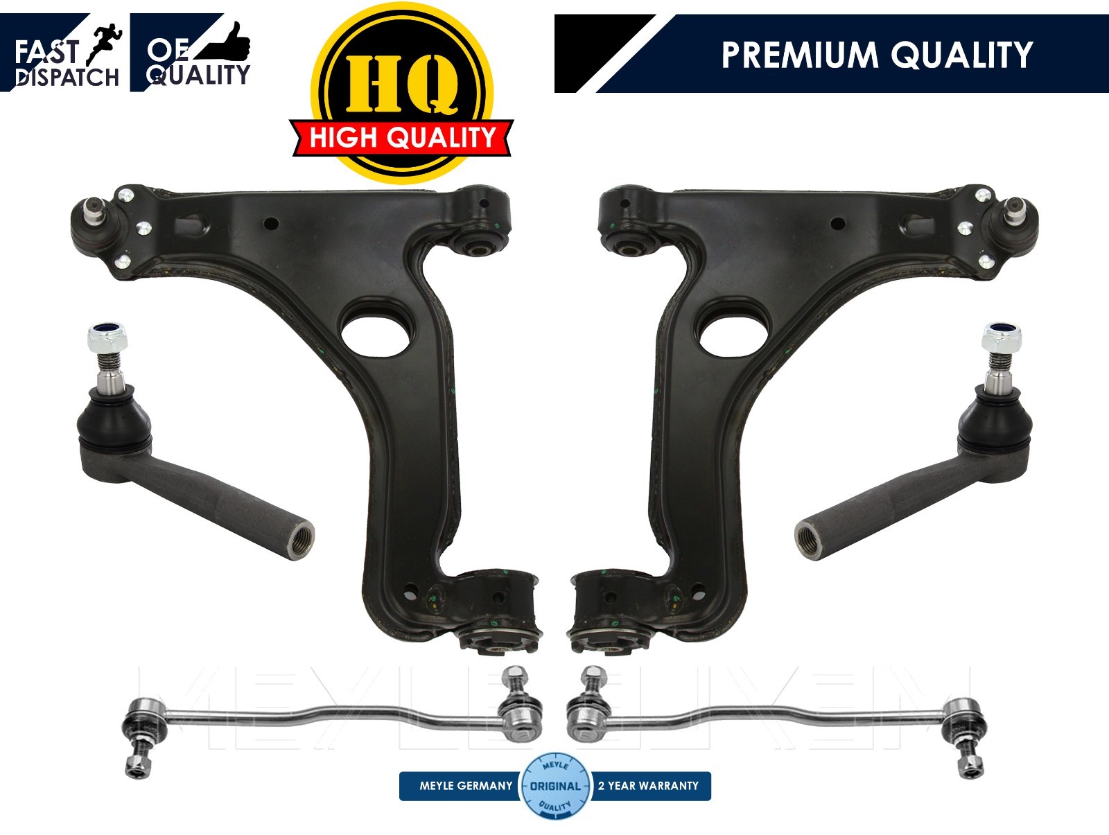 FOR VAUXHALL ZAFIRA B VXR 0511 FRONT WISHBONE ARMS ARM TRACK ROD ENDS