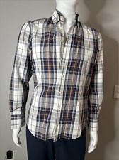 Brunello Cucinelli Flanel Button-Front Shirt - Men  s Size Small SLIM FIT