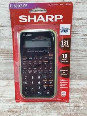 Sharp EL-501XBGR Scientific Calculator ( Preowned ) Still has the package.